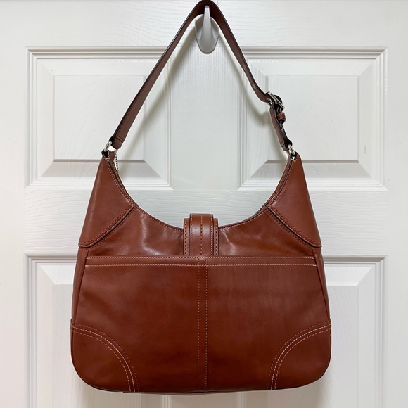 Coach Hamilton Y2K Hobo in Cognac Leather with Buckle Closure LIKE NEW - Picture 3 of 16